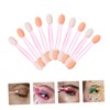 PACKOVE 100Pcs Dual Ended Sponge Eyeshadow Stick Brush Convenient Eye