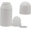 WsjiaboFux 4 Pcs White Empty Refillable Roll On Bottles Roller