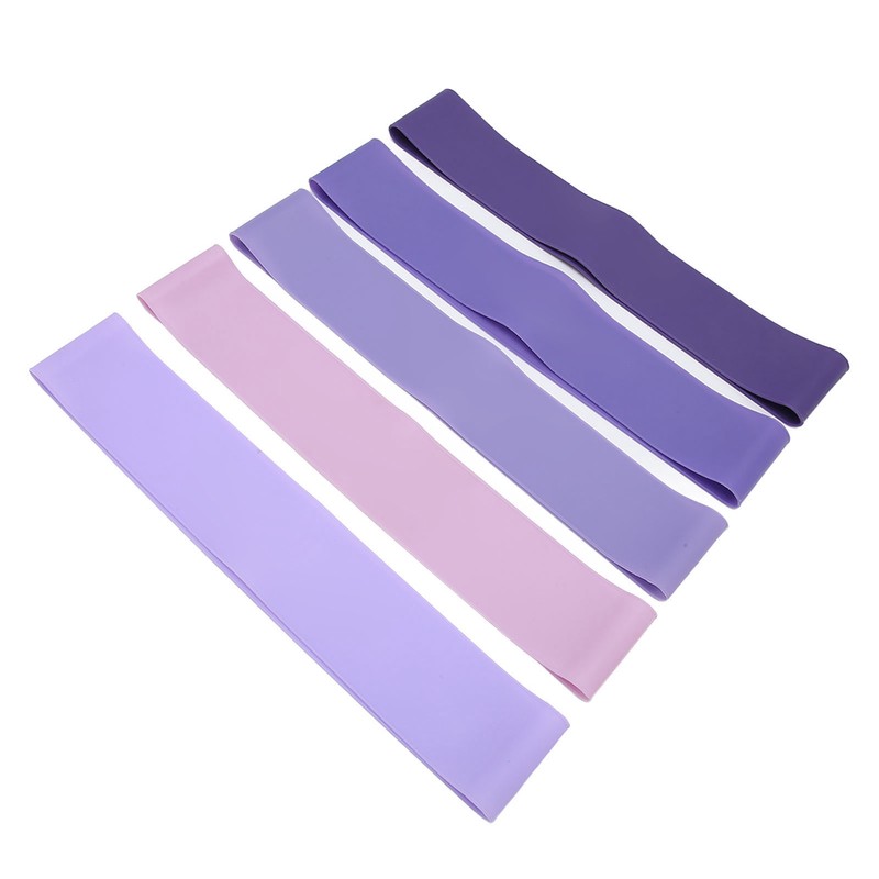 5pcs Resistance Band Set Home Yoga Fitness Silicone Stretch Workout