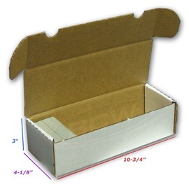 BCW Storage Box 550 Count (Quantity of 50) - Corrugated Cardboard Storage Box