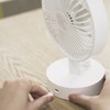 Desk Fan Strong Airflow Stepless Speed Quiet Portable Cooling Table