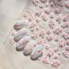 Adesivo per unghie con fiori di ciliegio rosa ciliegia per