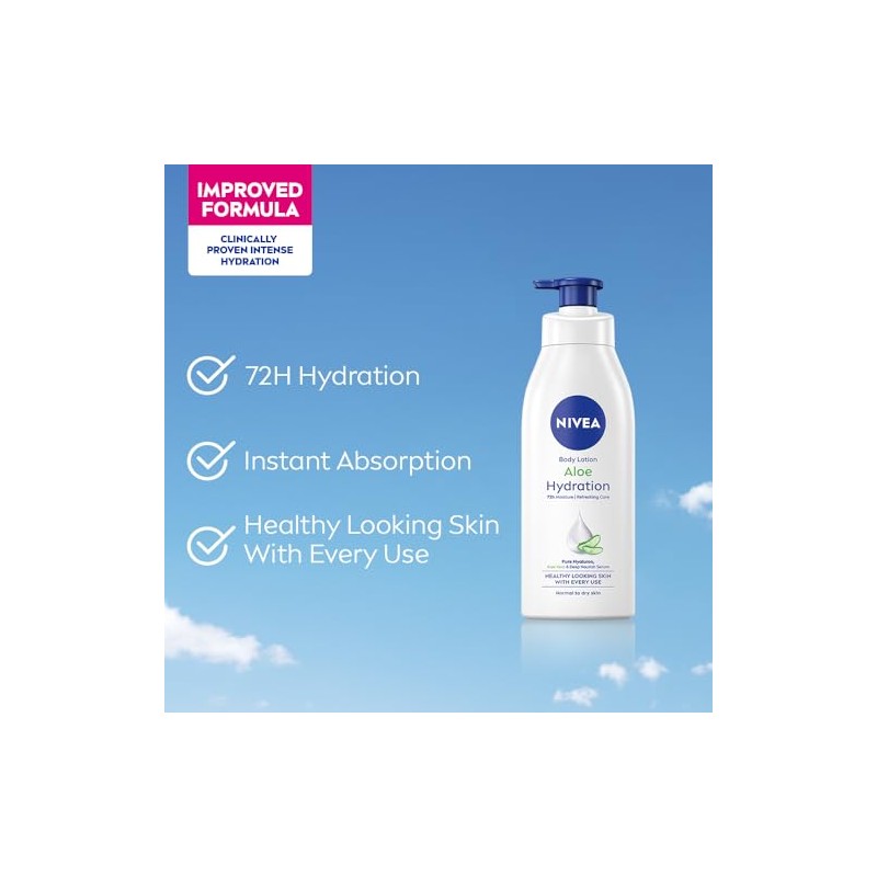 Nivea Loción Corporal Hidratación de Aloe 13.5 fl oz