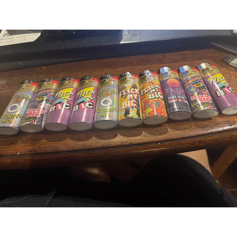 Bic Lighter Flick My Bic Lot of 8 Lighters Various
