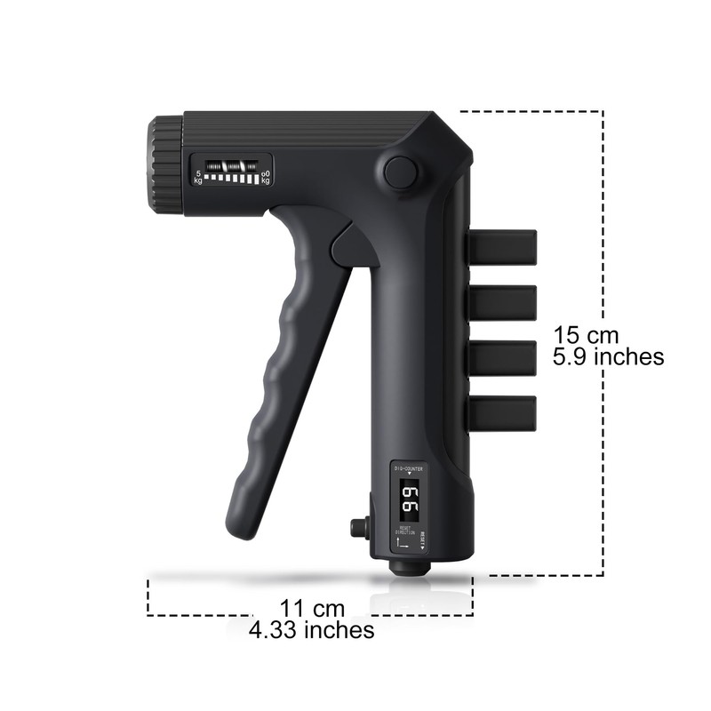 HISPOX Handgrip Strengthener Exerciser, Forearm Exerciser with Adjustable Resistance