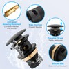 Sink Drain Fitting, Sink Plug with Overflow, Black, Drain Fitting