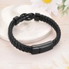 abooxiu Urn Bracelet for Ashes Leather Cremation Bracelet for Human