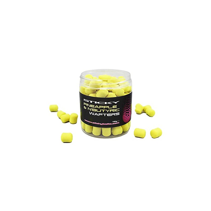 Pineapple and N Butyric Dumbell Wafters 12mm by Sticky Baits