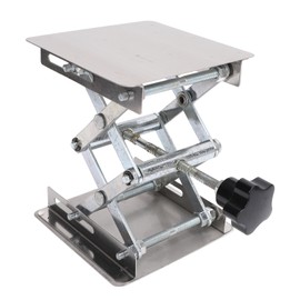 Stainless Steel Lab Jack Scissor Stand Platform 4x4in Expandable Height 48mm‑152mm Lift Table Maximum Support Weight 10kg