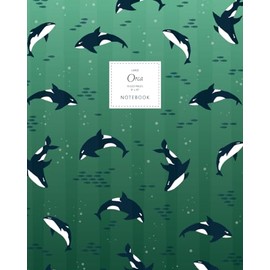 Orca Notebook - Ruled Pages - 8x10 - Large: (Emerald Edition) 192 pages (8x10 inches / 20.3x25.4 cm / Large)