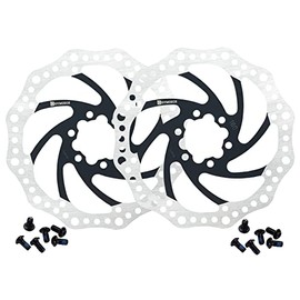 Dymoece 2 Pcs Bike Disc Brake Rotors with 12 Bolts 140mm/160mm/180mm/203mm for MTB Mountain Road Bicycle