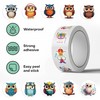 1000 Pieces Owl Sticker Roll for Kids, 10 Styles Cute