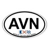 CafePress Avon NJ Oval Design Oval Car Bumper Sticker