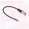 SUPVOX 3pcs Professional Audio Cable RCA to XLR Adapter Black