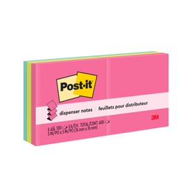 Post-it Notas Adhesivas Pop-Up, colección Capetown, 7.6x7.6cm, 6 pads, 100 hojas por pad
