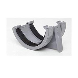 POLYPIPE RR102 Grey Union Bracket for 112mm Half Round guttering System