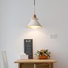 OROILUPU 7.7'' Concrete Pendant Lights Kitchen Island Hanging Lights Unique