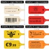 100 Etiquetas de Bridas Personalizadas Precintos de Seguridad de Plastico