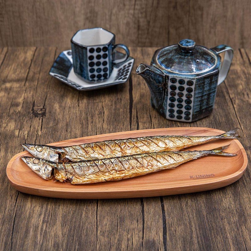 K-UNING Tray, Wooden Plate, Sushi Plate, Japanese Simple, Wooden Plate,