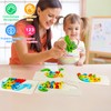 Pack of 4 3D Children's Wooden Puzzles, Wooden Toys from