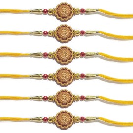 Pulsera Rakhi Multi diseño y colores surtidos para hermano, OM Design Rakhi, 1