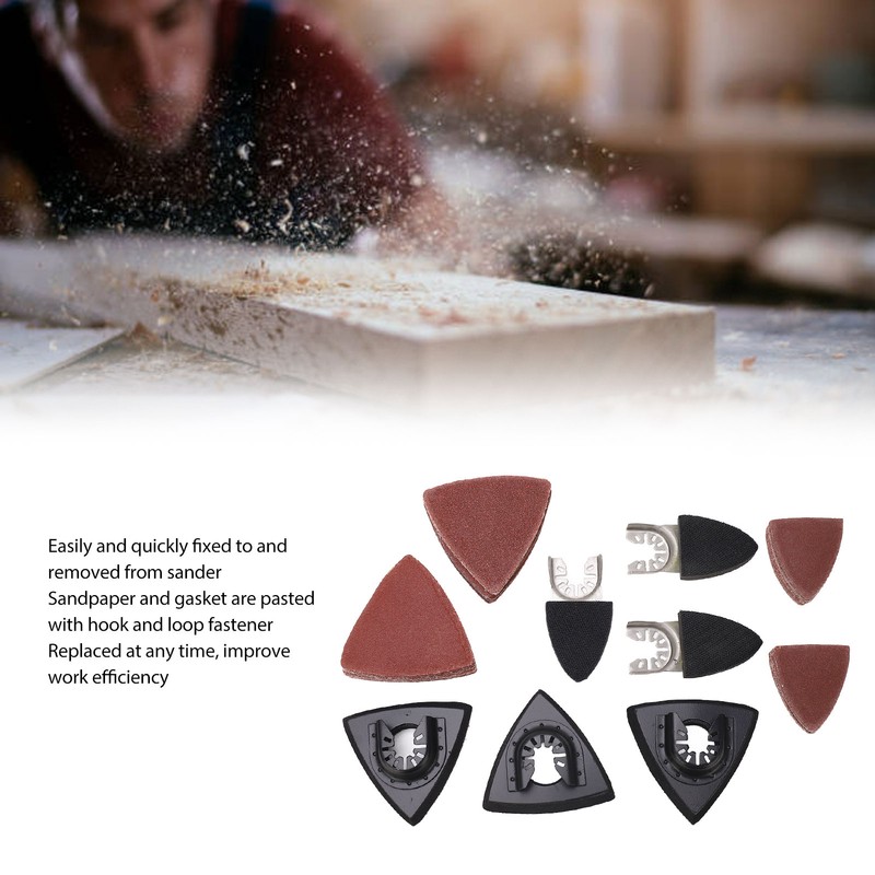 106Pcs Oscillating Tool Sanding Pads Kit for Metal 6Pcs Finger