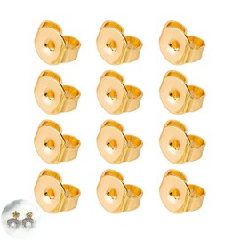12PCS Earring Backs Safety Backs, Butterfly Backs for Earrings, Earrings Backs, Earring Backs Gold, Earring Backs Replacements, for Ear Stud Earrings Jewelry Making