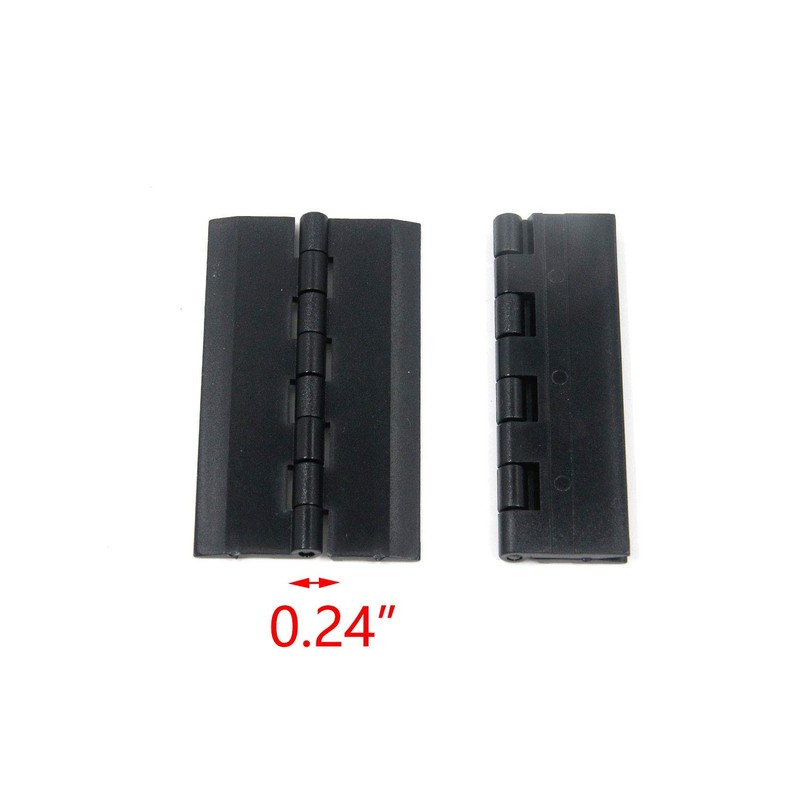 Tulead Acrylic Hinges Black Hinges 2.95"x1.77" Piano Hinges Box Hinges
