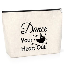 Dancer Gifts for Women Makeup Bag Dance Recitals Gift Dancer Lovers Gifts for Girls Inspirational Gift for Dance Teacher Student Graduation Presents Motivational Gift for Dance Team Cosmetic Pouch