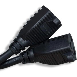 Comtop Connectivity Solutions, Inc. Power Cord Extension and Splitter, NEMA 5-15P to NEMA 5-15R x 2, 16 AWG, 13A, 12