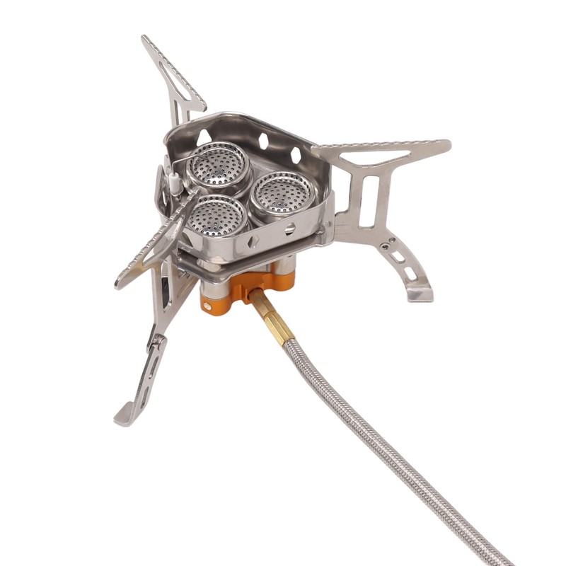 Camping Gas Stove Foldable Windproof Mini Camp Stove Cooker Electronic