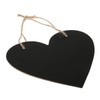 VANZACK Wedding Decor Hanging Chalkboard Sign, 8x7inch Wooden Heart Shaped