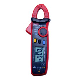 UNI-T Mini medidor digital de abrazadera, medidor de abrazadera AC/DC UT210E medidor de amplificador de abrazadera multímetro probador de continuidad de voltímetro digital condensador mini amperímetro