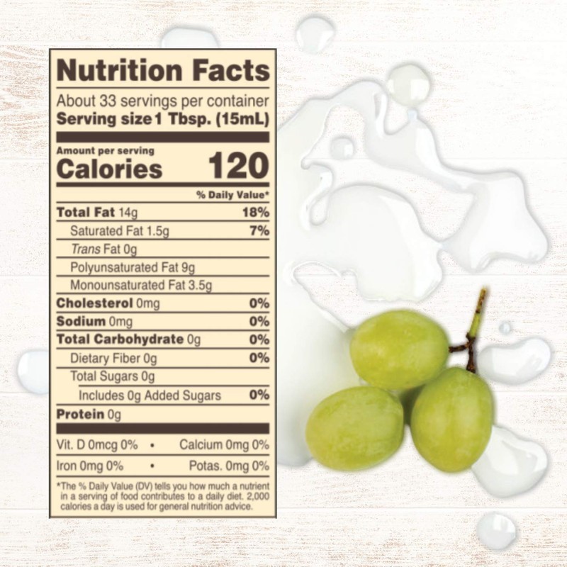Roland Foods Pure Grapeseed Oil, 16.9 Ounce Can, Pack of
