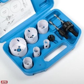 Voyager Tools 9Pcs Bi-Metal Hole Saw Kit