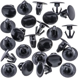 Rexka 25pcs Black Nylon Hood Seal Retaining Clip for Honda 91518-S10-003 Honda Accord Civic Odyssey Pilot Ridgeline Acura MDX RDX RL TSX