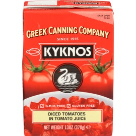 Kyknos, Tomatoes Diced In Juice, 13 Ounce
