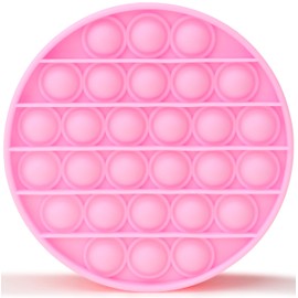 Toyland® Push Bubble Pop Bubble Sensory Fidget Toy - Lots To Choose From (Pink Round)