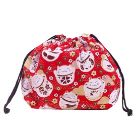 Japanese Style Lunch Box - Lunch Tote Bag | Drawstring Lunch Bag, Lunch Tote Bag Portable Lunch Storage Bag for Picnic, Women, Work, Travel