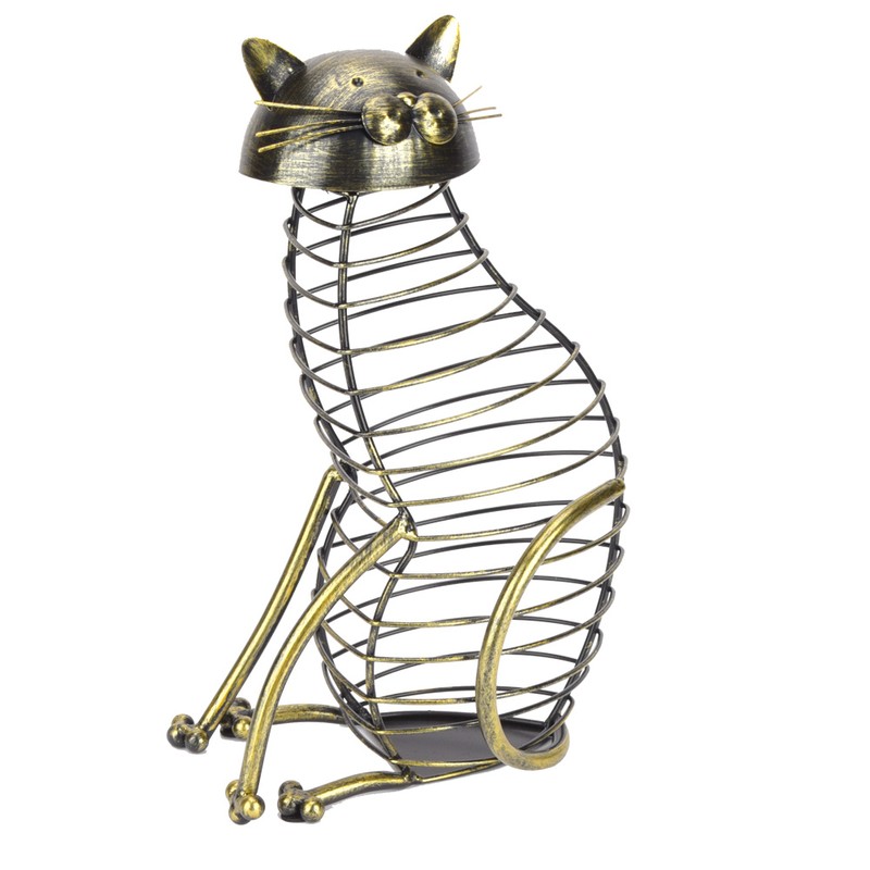 Fashionable Cat Shaped Red Wine Cork Container Bottle Stopper Storage