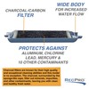 RecPro RV Water Filter with Optional Flexible Hose Protector (2