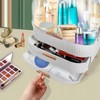 MASSY Egg Shape(Oval) Makeup Storage Box, Countertop Portable Vanity Cosmetics