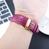 BINLUN Leather Watch Strap Quick Release Strap with Gold Butterfly
