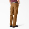 Dickies Men's Relaxed Fit Straight-Leg Duck Carpenter Jean, Brown Duck,