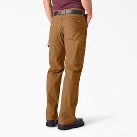 Dickies Men's Relaxed Fit Straight-Leg Duck Carpenter Jean, Brown Duck, 38W x 36L