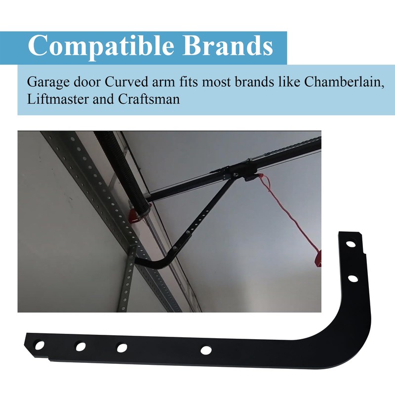 Garage Door Opener Arm, Fits Most Popular Models (Curved)