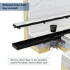 Neodrain 24-Inch Linear Shower Drain with Tile Insert Grate, Matte