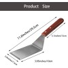 KLAQQED Heavy Duty Metal Spatula for Cast Iron Skillet Grill
