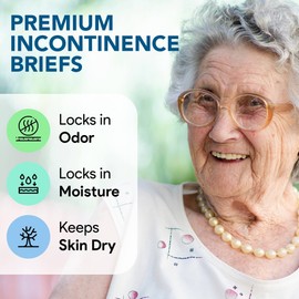 Adult Diapers Incontinence Briefs Small, 192 Pack Double Case - Overnight Heavy Absorbency Moisture and Odor Lock - Cloth-Like Backing - for Men and Women, Extra Airflow - Adjustable Closure