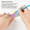 30cm Gradient Colored Bendy Ruler Shatterproof Straight Edge Soft Bendable